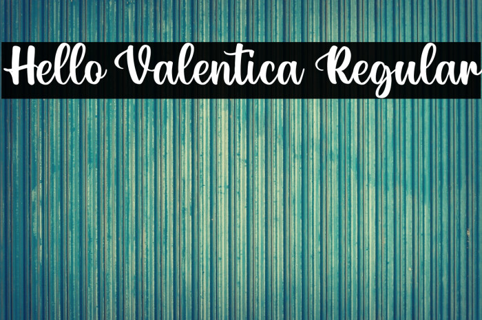 Hello Valentica Regular Example 3
