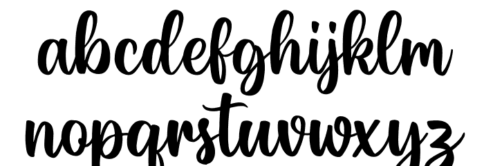 Hello Valentica Regular Font LOWERCASE