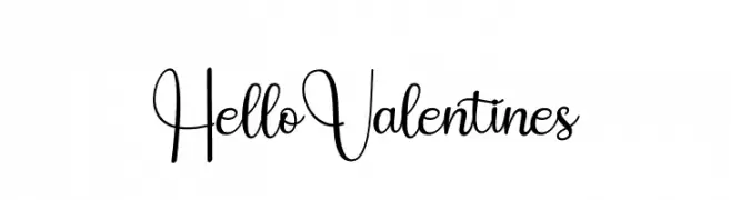 Hello Valentines  Fuentes Gratis Descargar