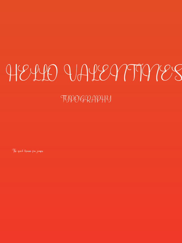 Hello Valentines Poster