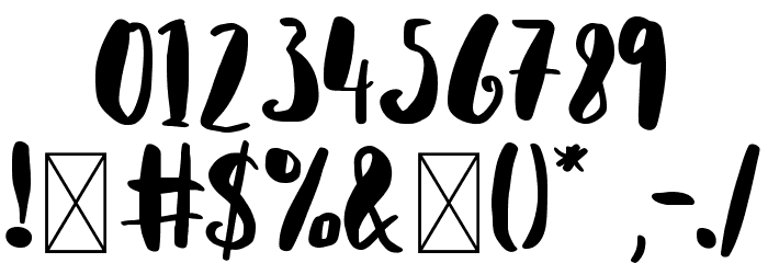 Hello Vibes Font OTHER CHARS