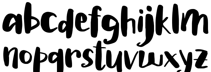 Hello Vibes Font LOWERCASE