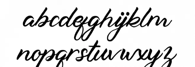 Hello Viktoria 字体 小写