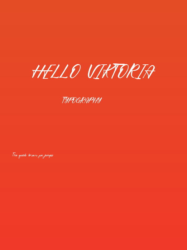 Hello Viktoria Poster