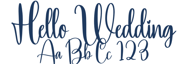 Hello Wedding Font Preview
