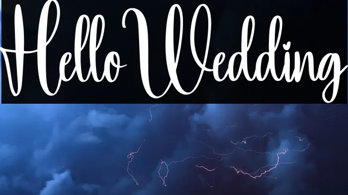 Hello Wedding Example 2