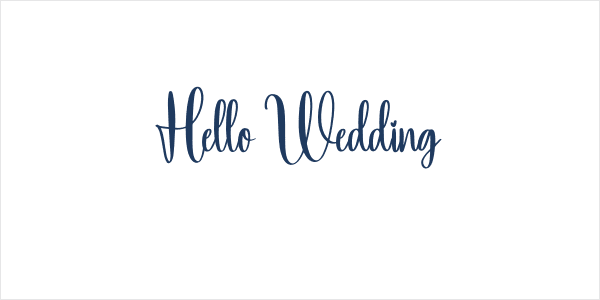 Hello Wedding Logo