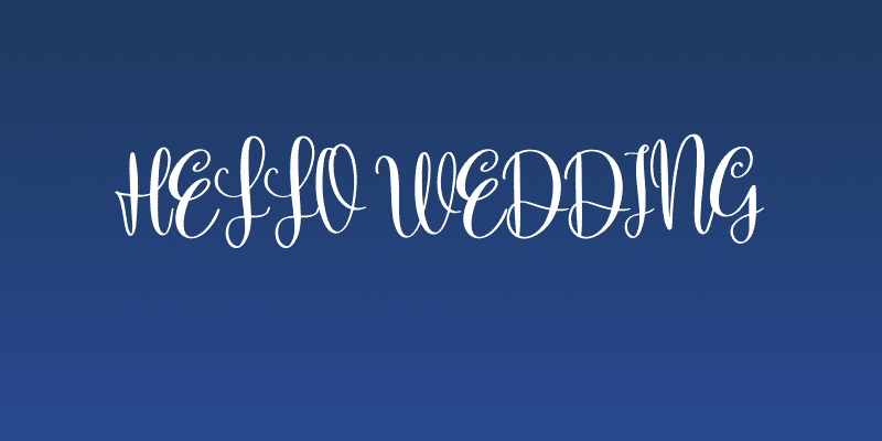 Hello Wedding Social Header