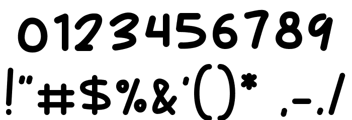 Hello Wednesday Font OTHER CHARS