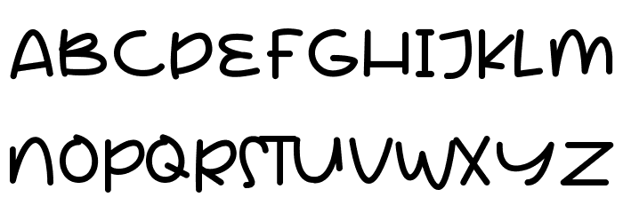 Hello Wednesday Font UPPERCASE