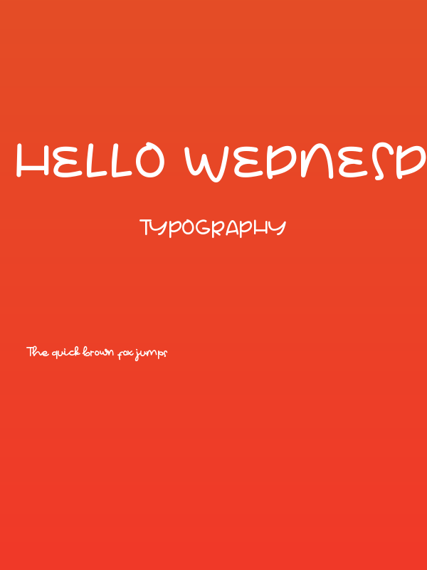 Hello Wednesday Poster