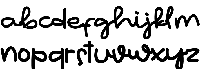 Hello Wednesday Font LOWERCASE