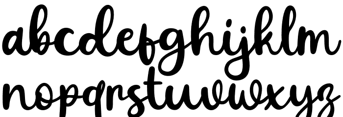 Hello Whistle Schriftart Kleinbuchstaben