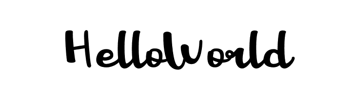 Hello World  font caratteri gratis