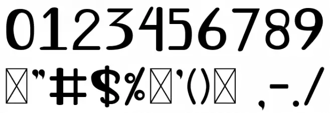 Hello World Font OTHER CHARS