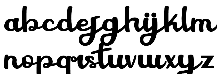 Hello World Font LOWERCASE