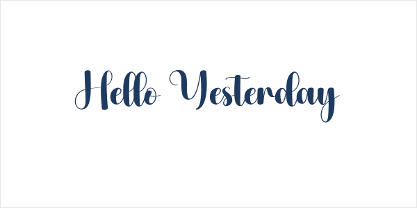 Hello Yesterday Logo
