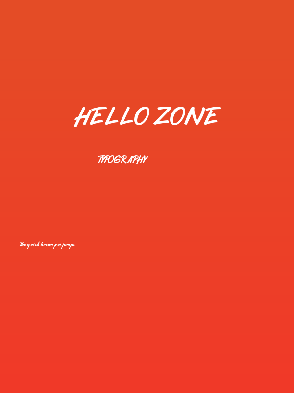 Hello Zone Poster