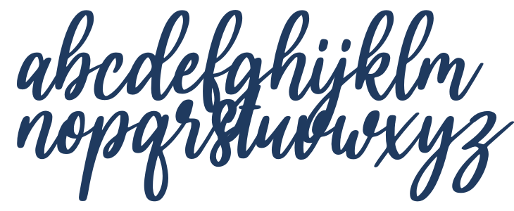 Hello bella italic Italic Lowercase