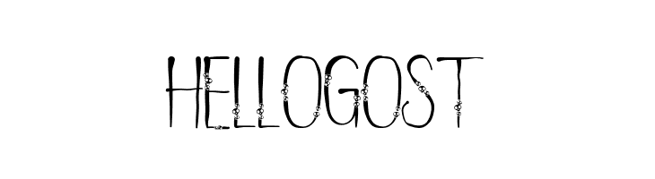 Hello gost  Fuentes Gratis Descargar
