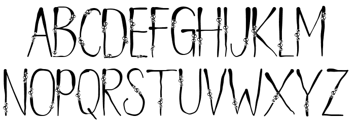 Hello gost Font LOWERCASE