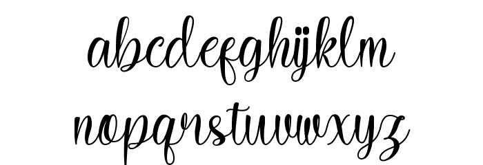 Hello megan Font LOWERCASE
