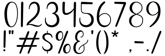 Hello Font OTHER CHARS