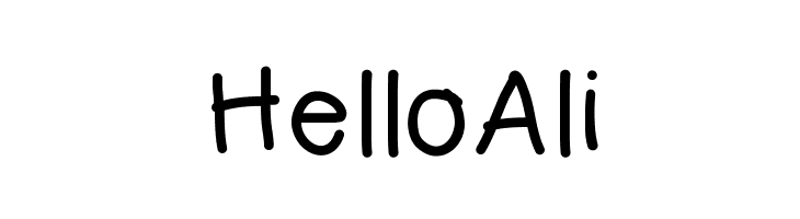 HelloAli Font