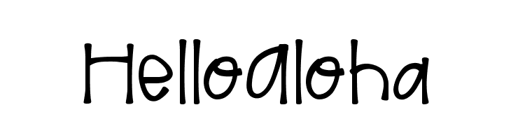HelloAloha  Скачать бесплатные шрифты