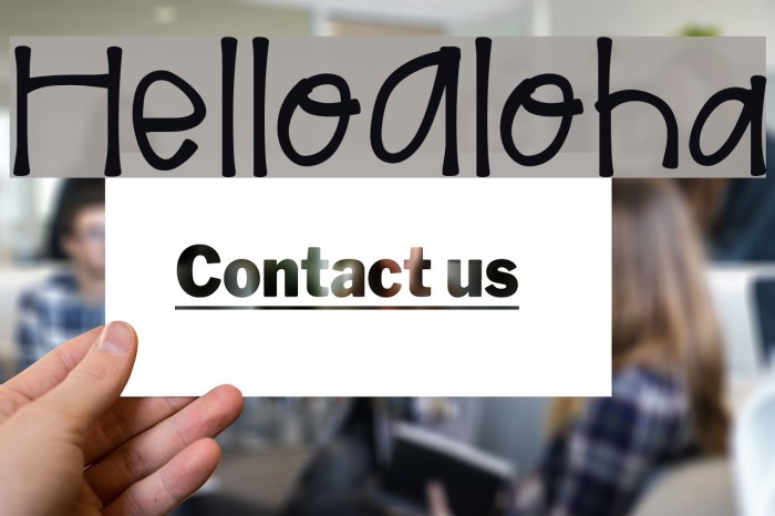 HelloAloha Font examples