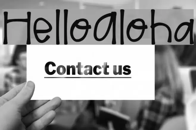 HelloAloha Font examples