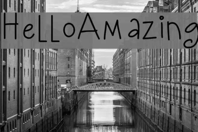 HelloAmazing Font examples