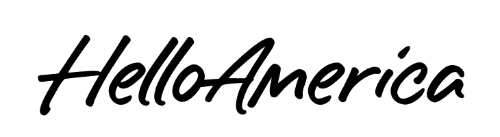 HelloAmerica  Frei Schriftart Herunterladen