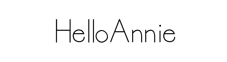 HelloAnnie  नि: शुल्क फ़ॉन्ट्स डाउनलोड