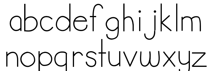 HelloAnnie Font LOWERCASE