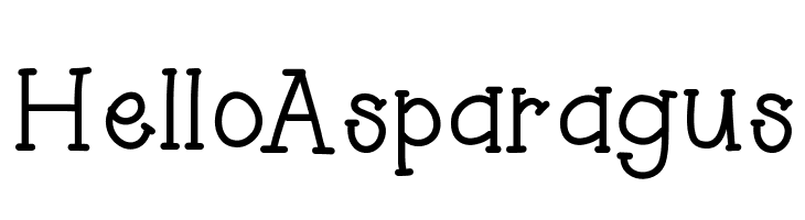 HelloAsparagus  नि: शुल्क फ़ॉन्ट्स डाउनलोड