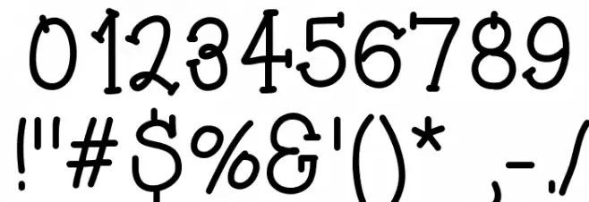 HelloAsparagus Font OTHER CHARS