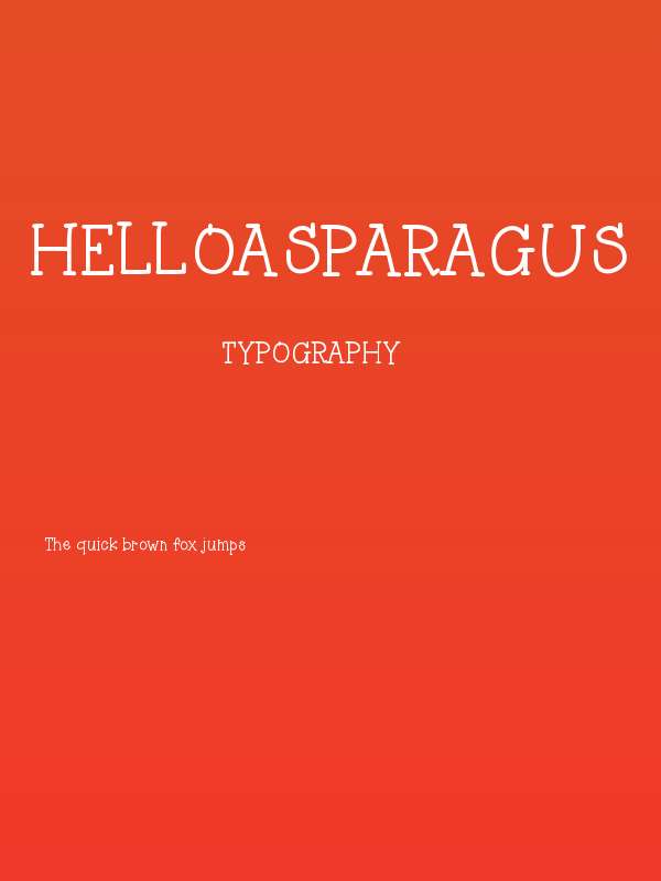 HelloAsparagus Poster