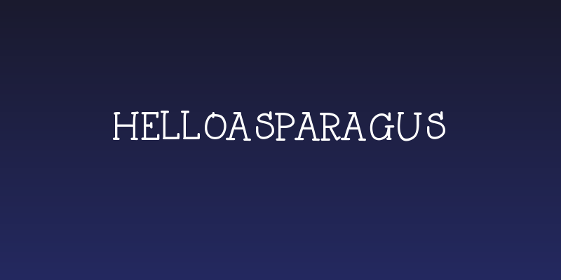 HelloAsparagus Social Header