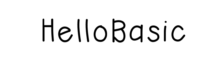HelloBasic  Free Fonts Download