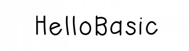 HelloBasic  baixar fontes gratis
