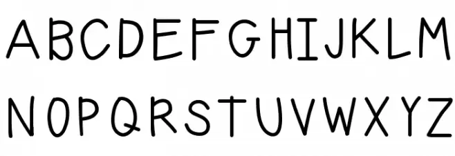HelloBasic 字体 大写
