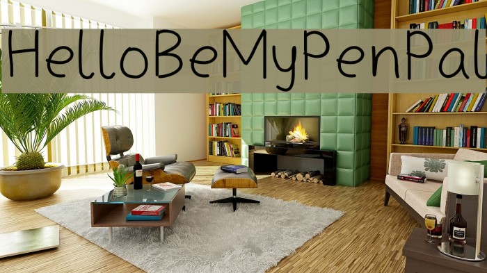 HelloBeMyPenPal Font examples