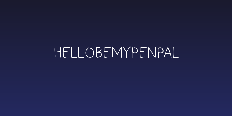 HelloBeMyPenPal Social Header