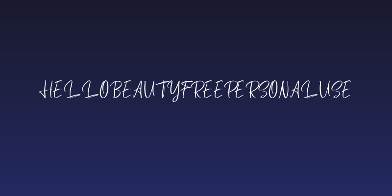 HelloBeautyFreePersonalUse Social Header