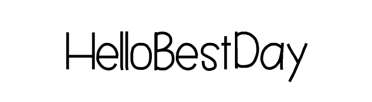HelloBestDay  Free Fonts Download