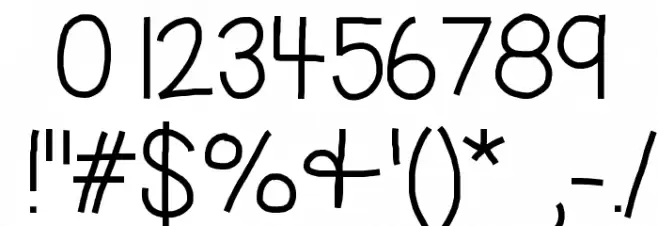 HelloBestDay Font OTHER CHARS