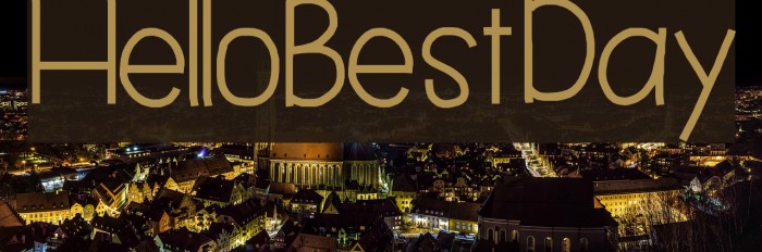 HelloBestDay Font examples