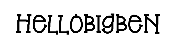 HelloBigBen  font caratteri gratis