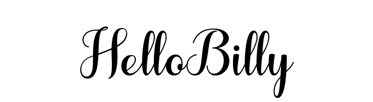 HelloBilly  Descarca Fonturi Gratis